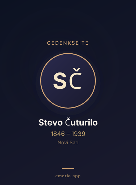 Gedenkportrait von Stevo Čuturilo