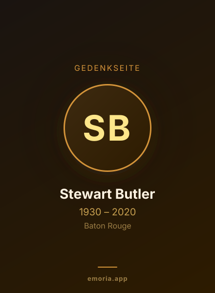 Gedenkportrait von Stewart Butler