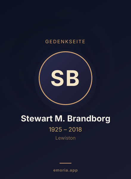 Gedenkportrait von Stewart M. Brandborg