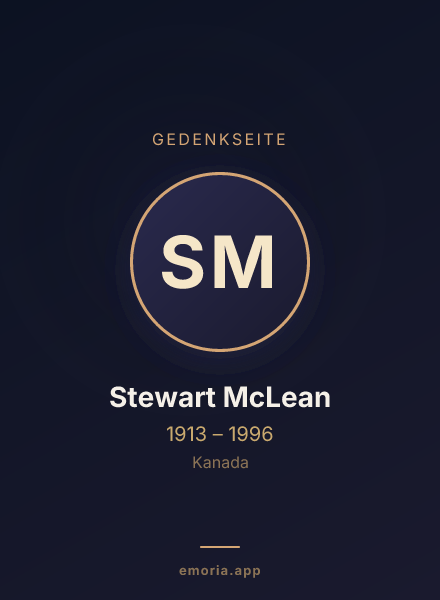 Gedenkportrait von Stewart McLean