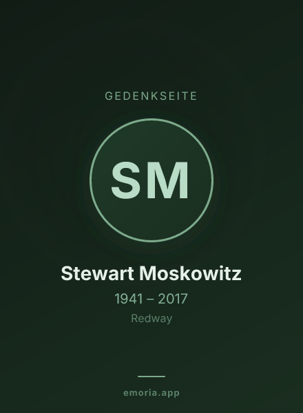 Gedenkportrait von Stewart Moskowitz
