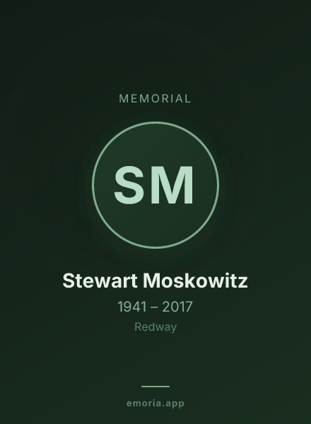 Memorial portrait of Stewart Moskowitz
