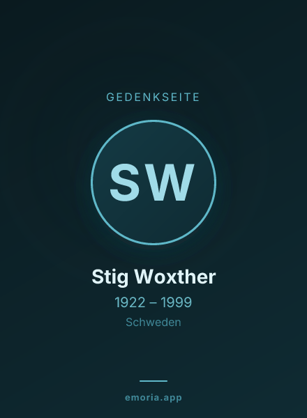 Gedenkportrait von Stig Woxther