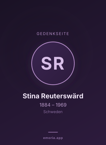 Gedenkportrait von Stina Reuterswärd