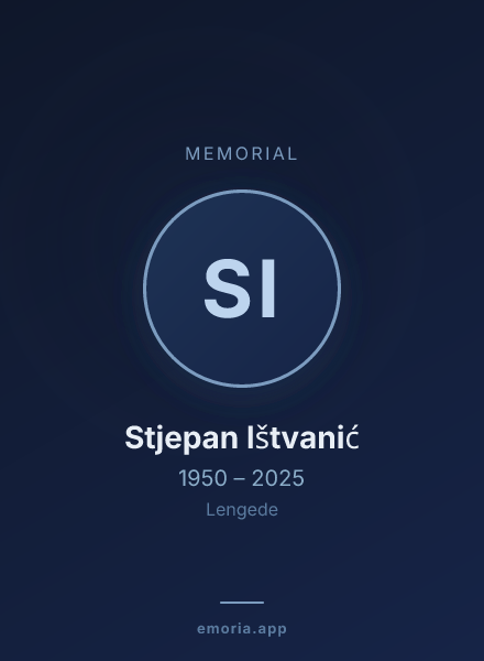Memorial portrait of Stjepan Ištvanić
