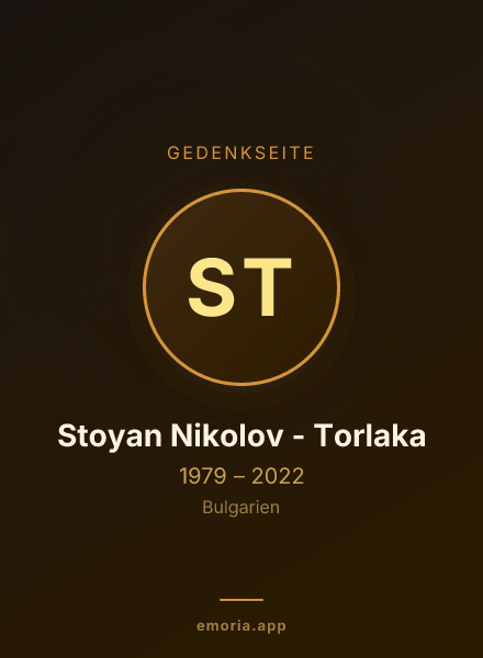 Gedenkportrait von Stoyan Nikolov - Torlaka