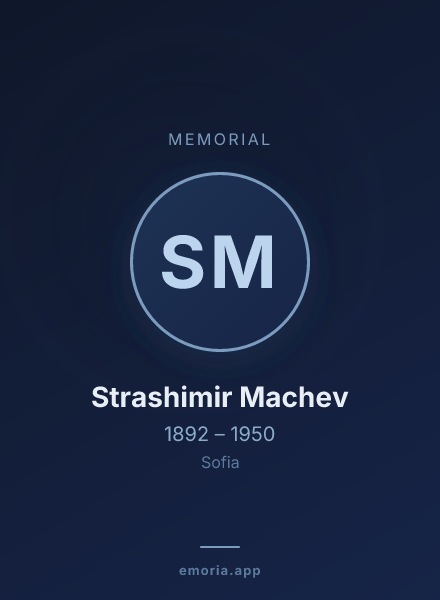 Memorial portrait of Strashimir Machev
