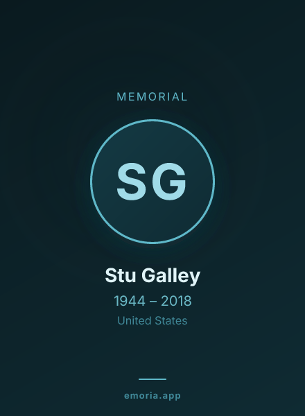 Memorial portrait of Stu Galley