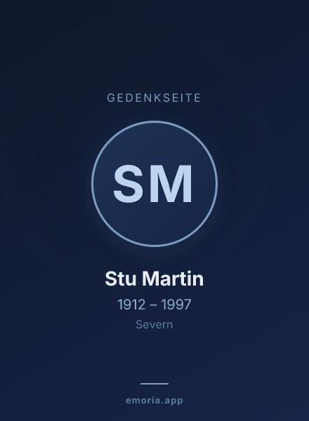 Gedenkportrait von Stu Martin