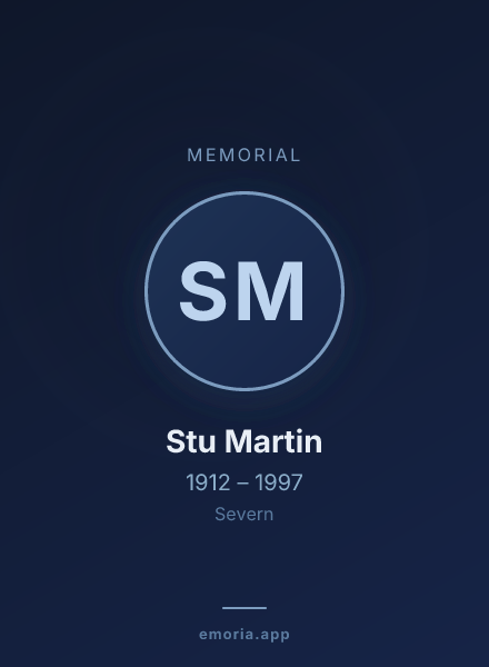 Memorial portrait of Stu Martin
