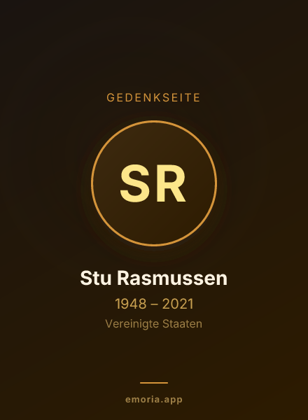 Gedenkportrait von Stu Rasmussen