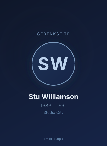Gedenkportrait von Stu Williamson