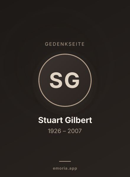 Gedenkportrait von Stuart Gilbert