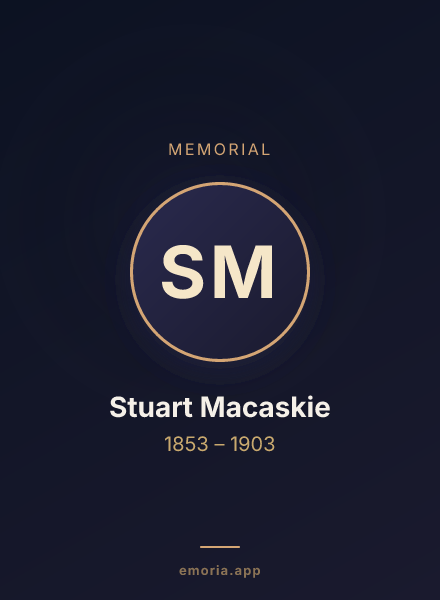 Memorial portrait of Stuart Macaskie