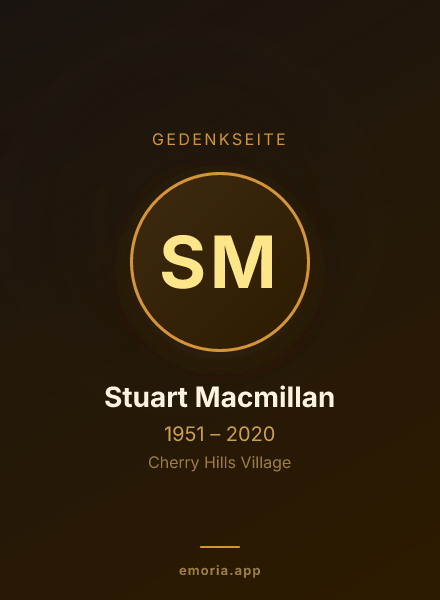 Gedenkportrait von Stuart Macmillan