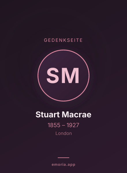 Gedenkportrait von Stuart Macrae