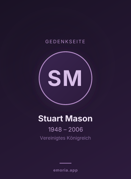 Gedenkportrait von Stuart Mason