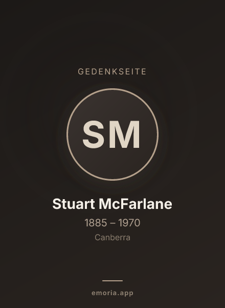 Gedenkportrait von Stuart McFarlane