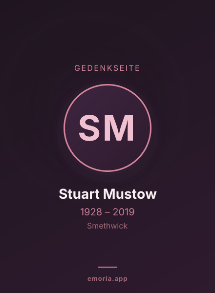 Gedenkportrait von Stuart Mustow