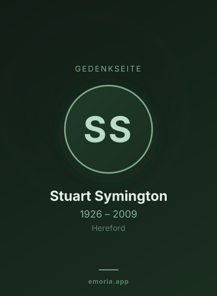 Gedenkportrait von Stuart Symington