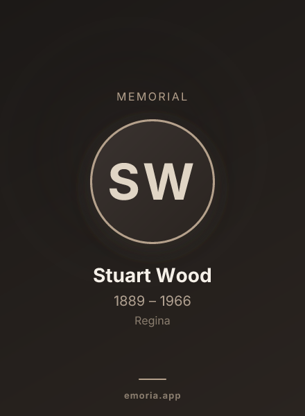 Memorial portrait of Stuart Wood