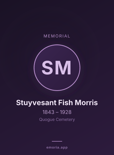 Memorial portrait of Stuyvesant Fish Morris