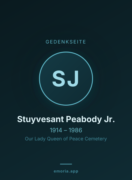 Gedenkportrait von Stuyvesant Peabody Jr.
