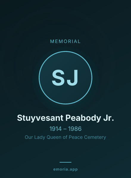 Memorial portrait of Stuyvesant Peabody Jr.