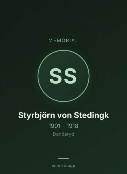 Memorial portrait of Styrbjörn von Stedingk