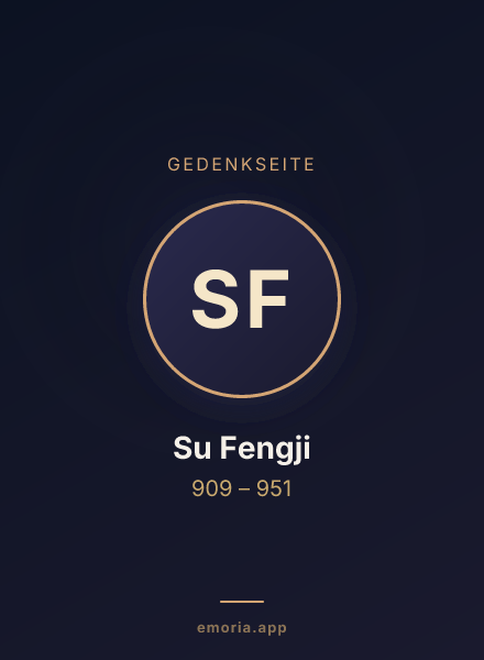Gedenkportrait von Su Fengji