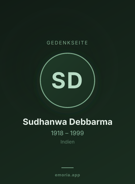 Gedenkportrait von Sudhanwa Debbarma