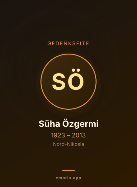 Gedenkportrait von Süha Özgermi