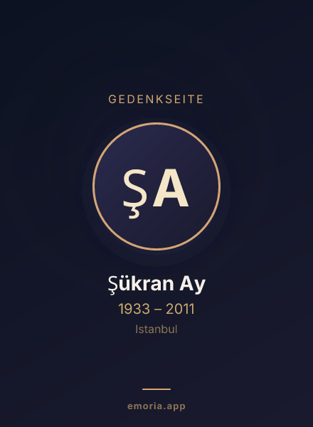Gedenkportrait von Şükran Ay