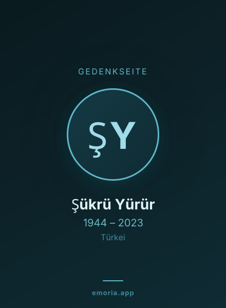 Gedenkportrait von Şükrü Yürür
