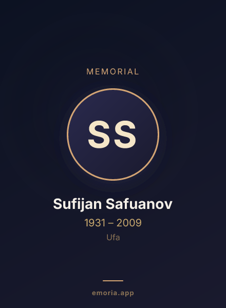 Memorial portrait of Sufijan Safuanov