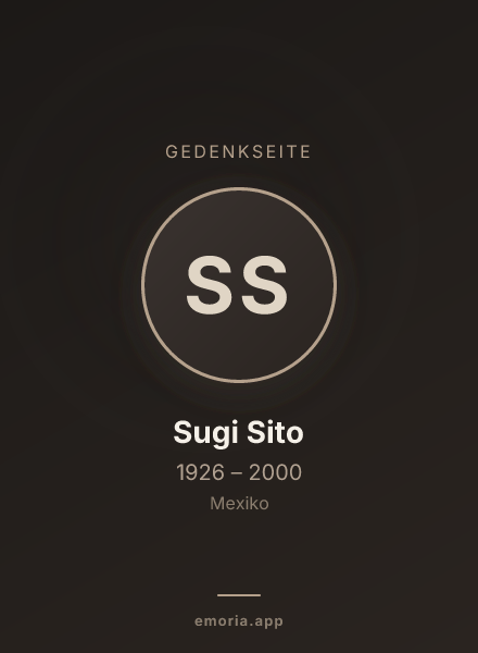 Gedenkportrait von Sugi Sito