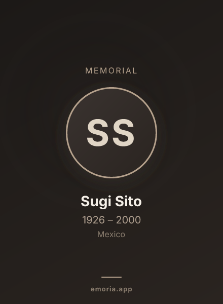 Memorial portrait of Sugi Sito