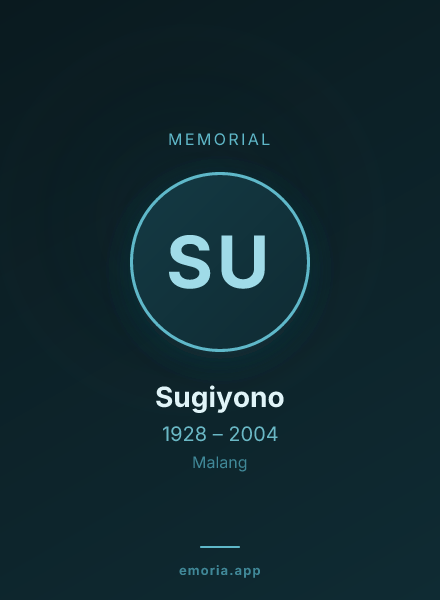 Memorial portrait of Sugiyono