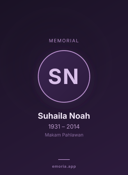 Memorial portrait of Suhaila Noah