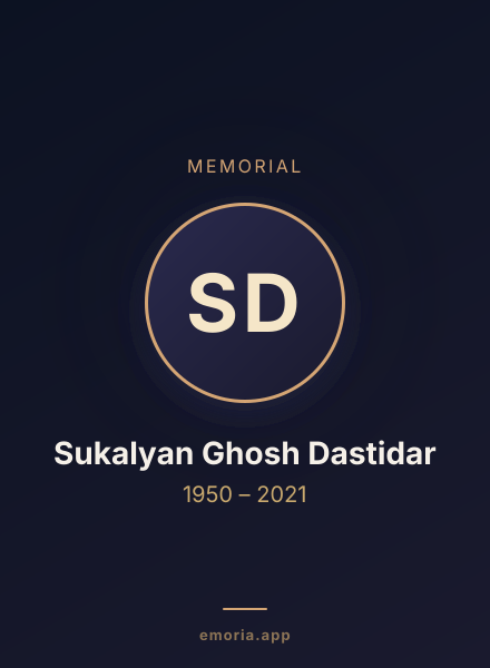 Memorial portrait of Sukalyan Ghosh Dastidar