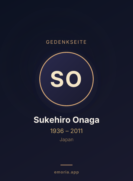 Gedenkportrait von Sukehiro Onaga
