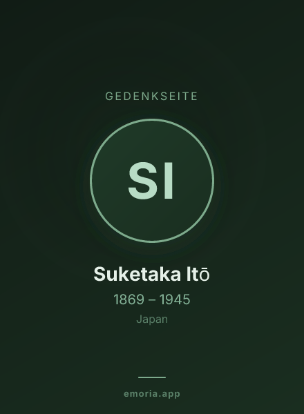 Gedenkportrait von Suketaka Itō
