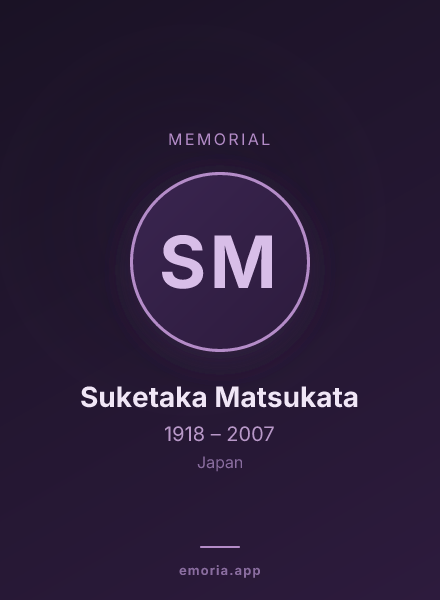 Memorial portrait of Suketaka Matsukata