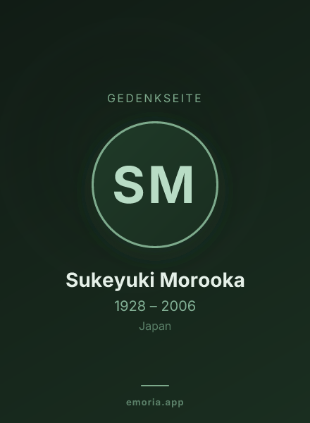Gedenkportrait von Sukeyuki Morooka