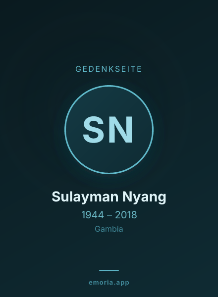Gedenkportrait von Sulayman Nyang