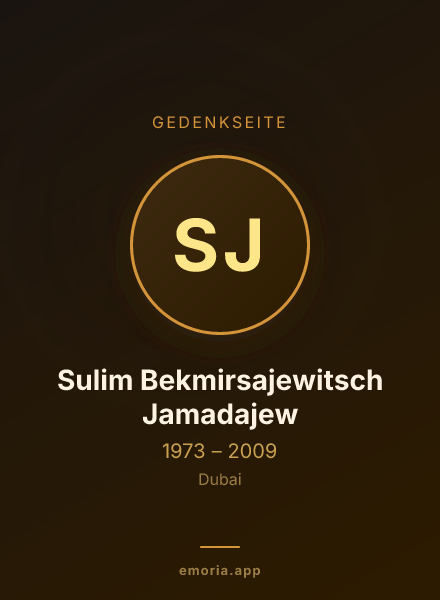 Gedenkportrait von Sulim Bekmirsajewitsch Jamadajew