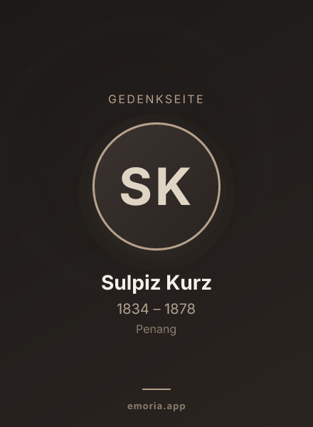 Gedenkportrait von Sulpiz Kurz