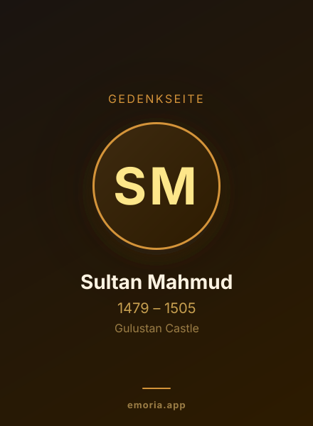 Gedenkportrait von Sultan Mahmud