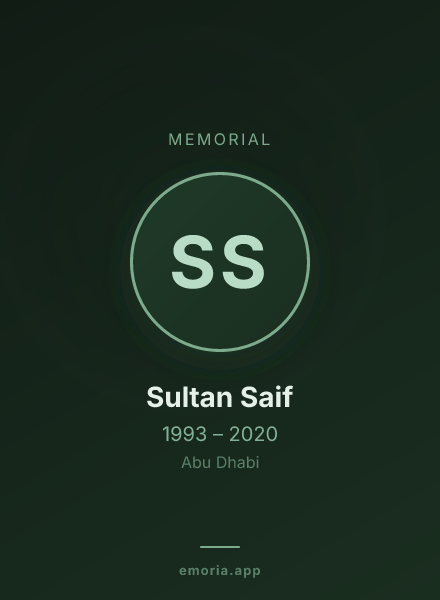 Memorial portrait of Sultan Saif