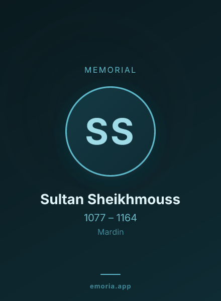 Memorial portrait of Sultan Sheikhmouss